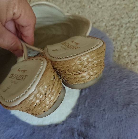 CLORINDA ANTINORI The Luna Gaelle Rosa pink and cream tweed mules size 8 - Picture 7 of 16